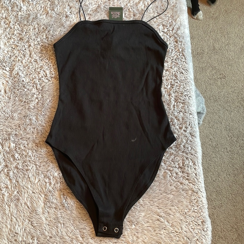 Women's Spaghetti Strap Bodysuit - Wild
Fable - Black